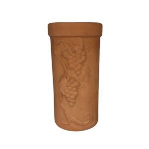 Römertopf Reco Wine Cooler Terracotta Ceramic Embossed Grape Motif